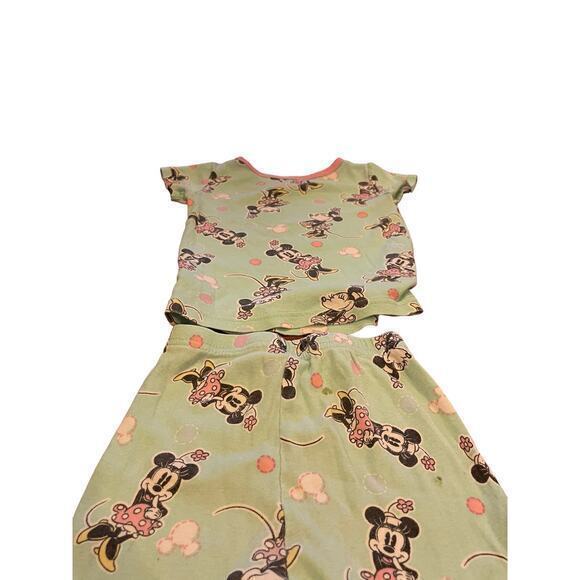 Disney‎ Minnie Mouse Short Sleeve & Pants Set of 2 Toddler Girl Pajama Sets - Picture 14 of 16